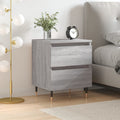 Nachttisch Grau Sonoma 40x35x50 cm Holzwerkstoff
