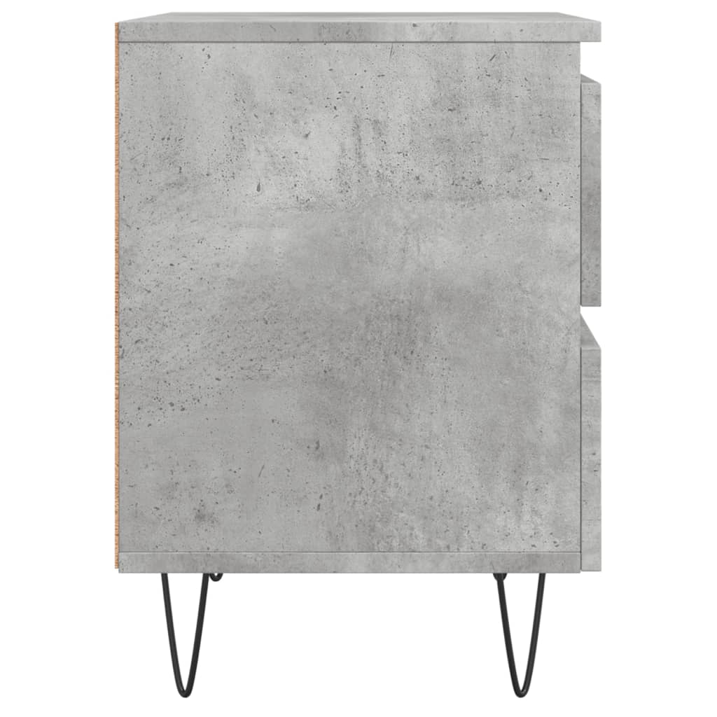 Nachttisch Betongrau 40x35x50 cm Holzwerkstoff