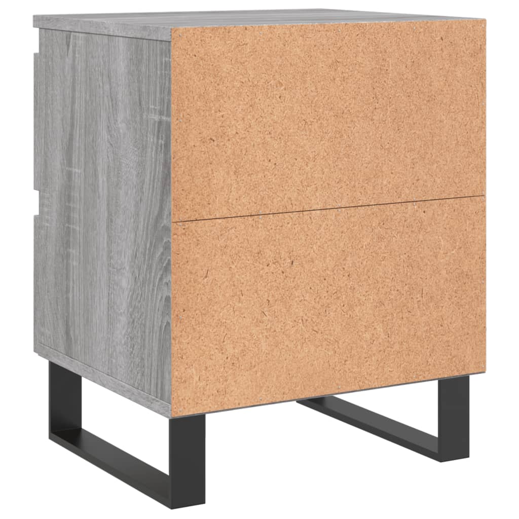 Nachttisch Grau Sonoma 40x35x50 cm Holzwerkstoff