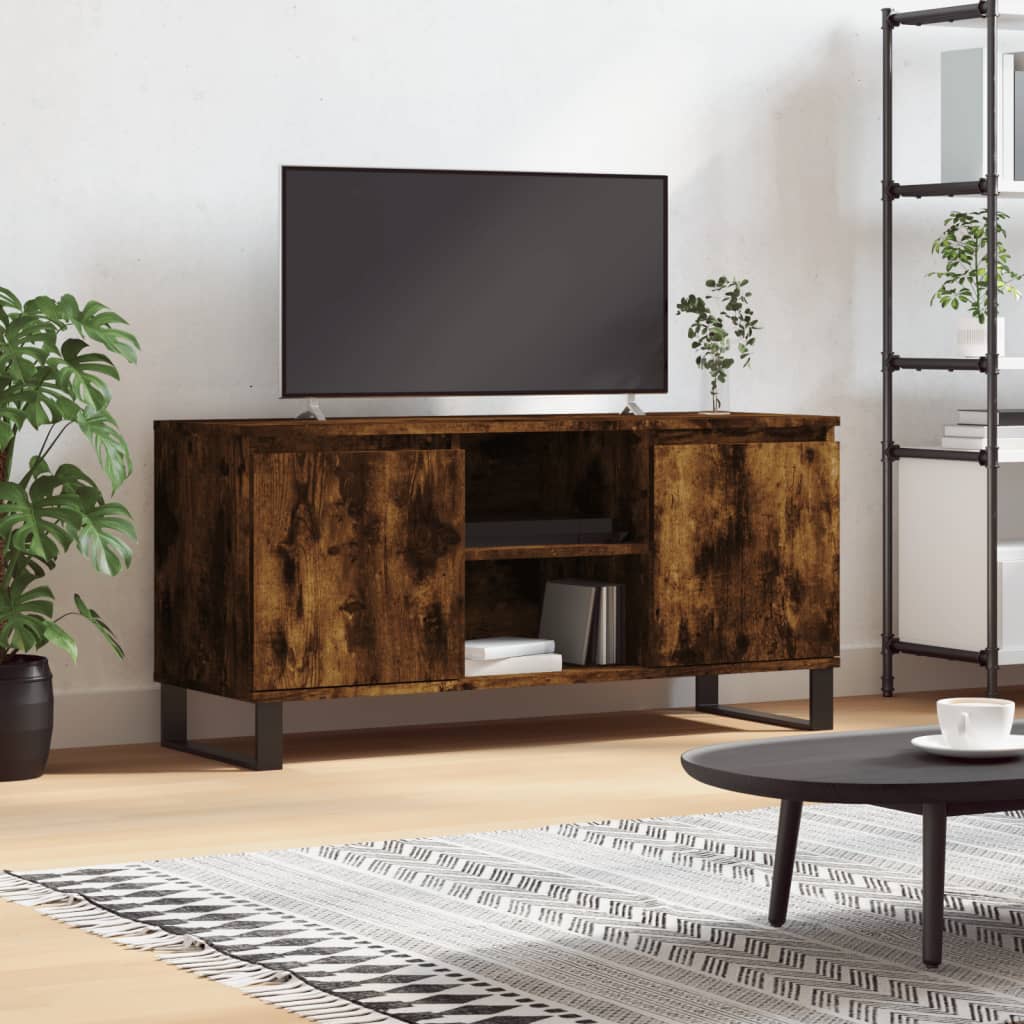 TV-Schrank Räuchereiche 104x35x50 cm Holzwerkstoff