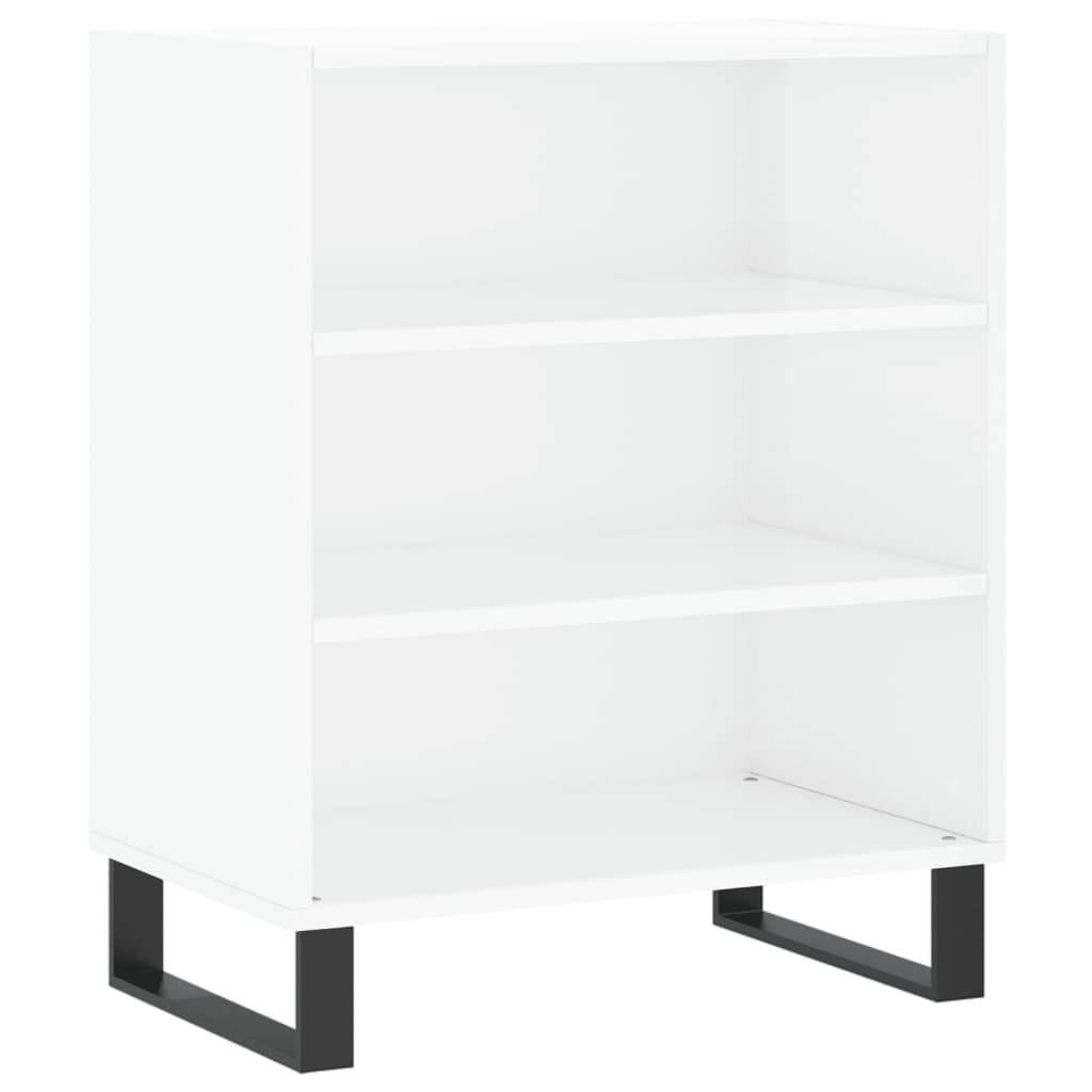 Sideboard Hochglanz-Weiß 57x35x70 cm Holzwerkstoff