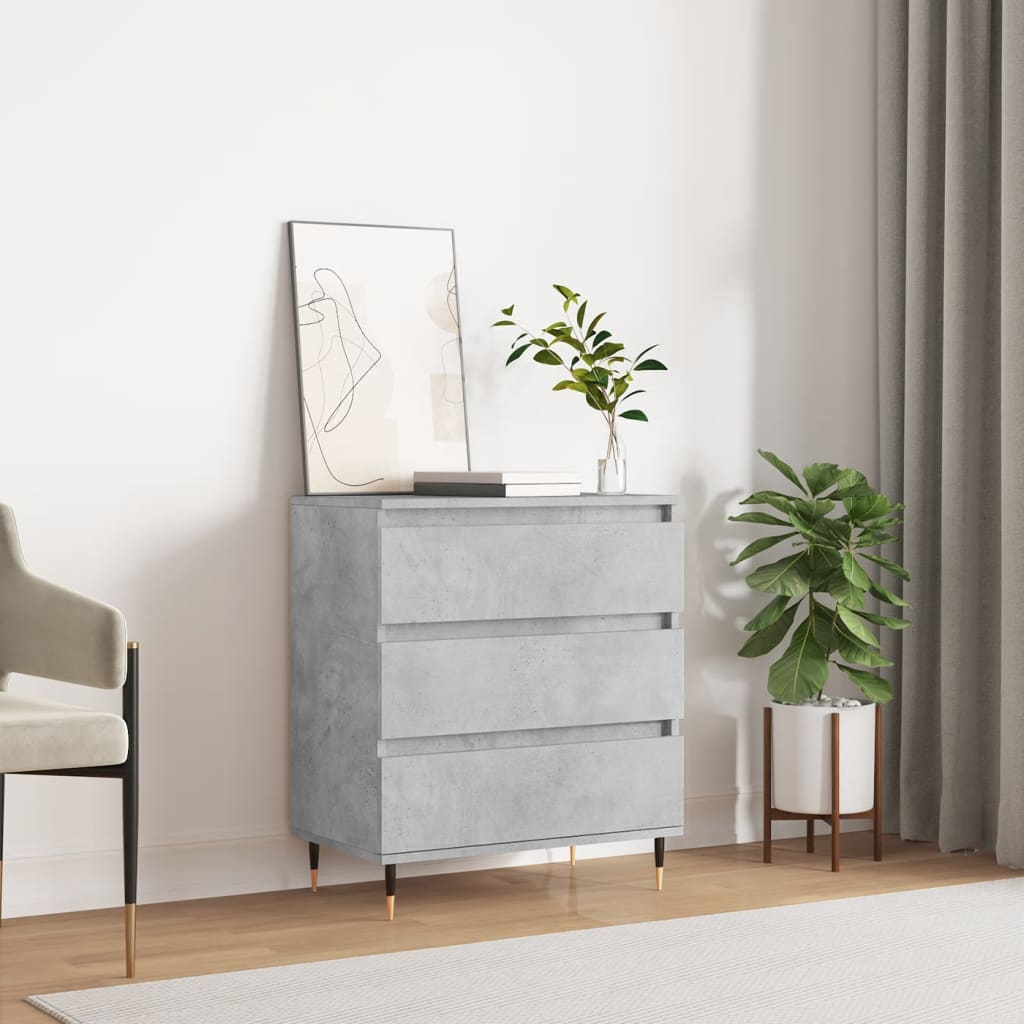 Sideboard Betongrau 60x35x70 cm Holzwerkstoff