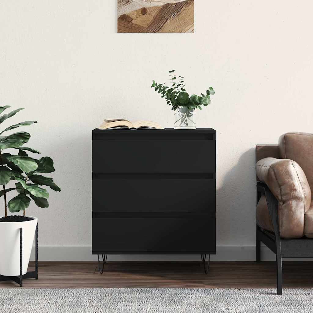 Sideboard Schwarz 60x35x70 cm Holzwerkstoff