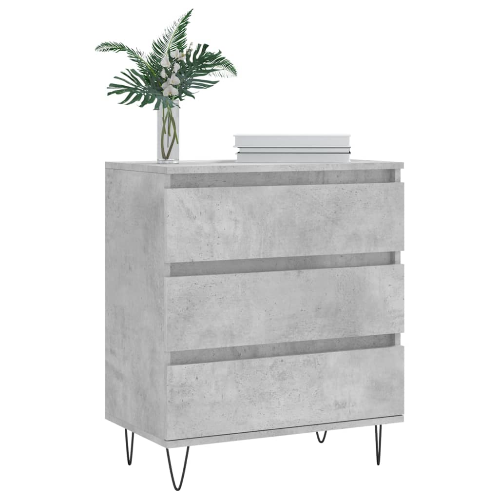 Sideboard Betongrau 60x35x70 cm Holzwerkstoff