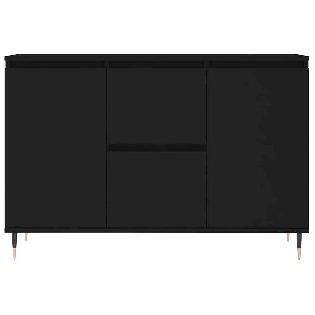 Sideboard Schwarz 101,5x35x70 cm Holzwerkstoff
