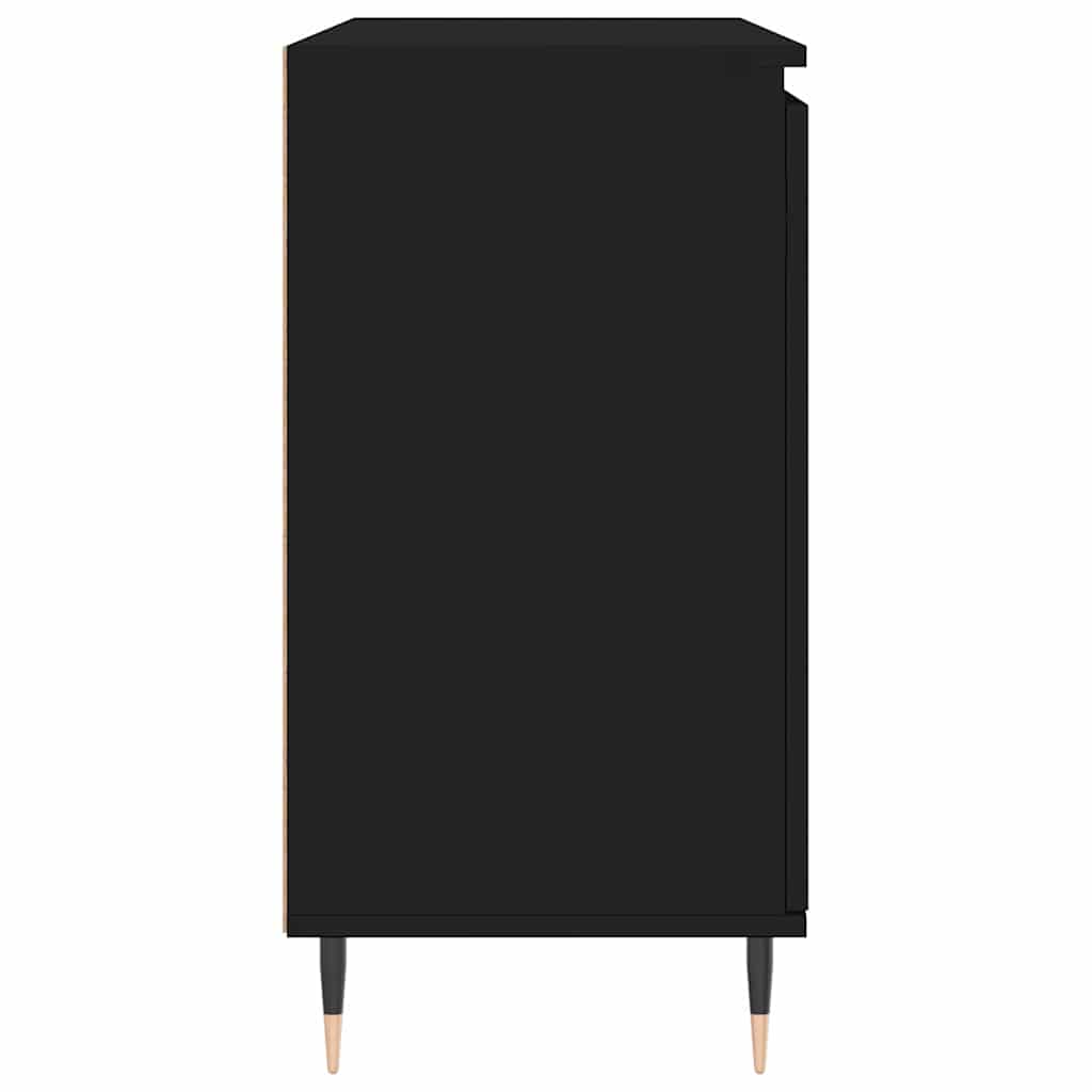 Sideboard Schwarz 101,5x35x70 cm Holzwerkstoff
