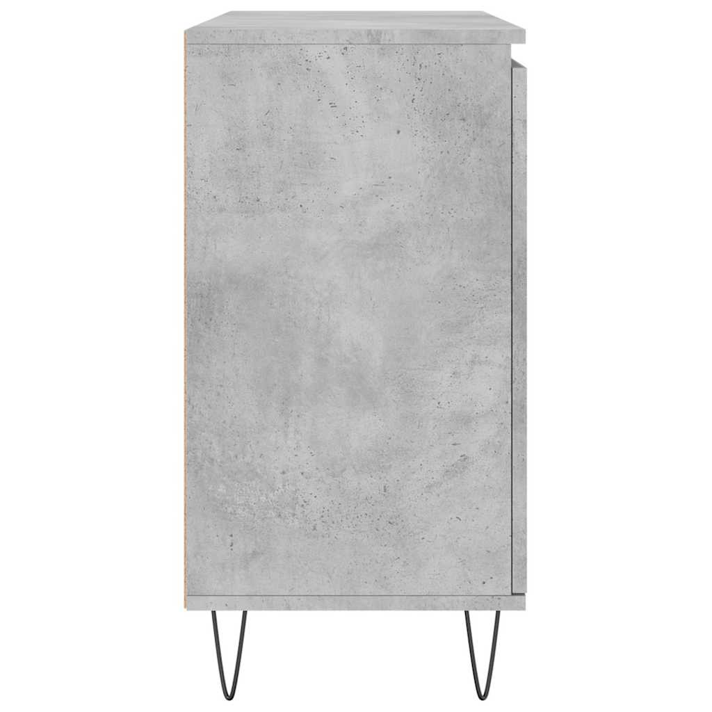 Sideboard Betongrau 101,5x35x70 cm Holzwerkstoff