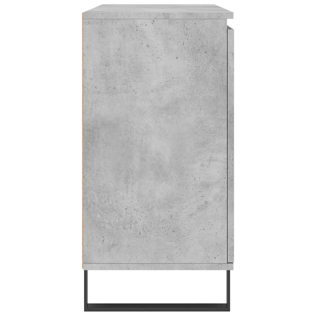Sideboard Betongrau 101,5x35x70 cm Holzwerkstoff