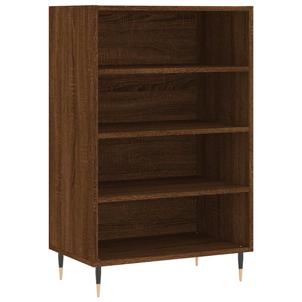 Highboard Braun Eichen-Optik 57x35x90 cm Holzwerkstoff