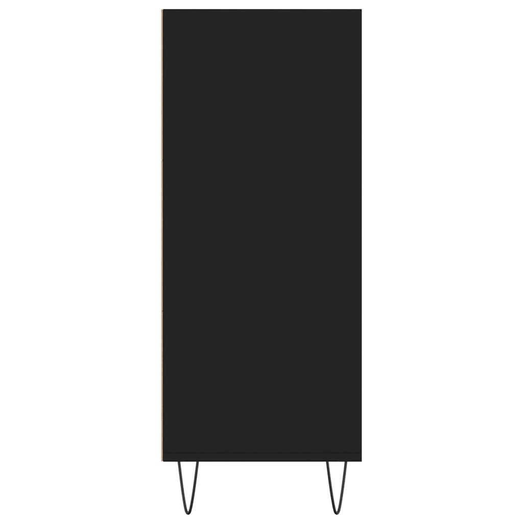 Highboard Schwarz 57x35x90 cm Holzwerkstoff