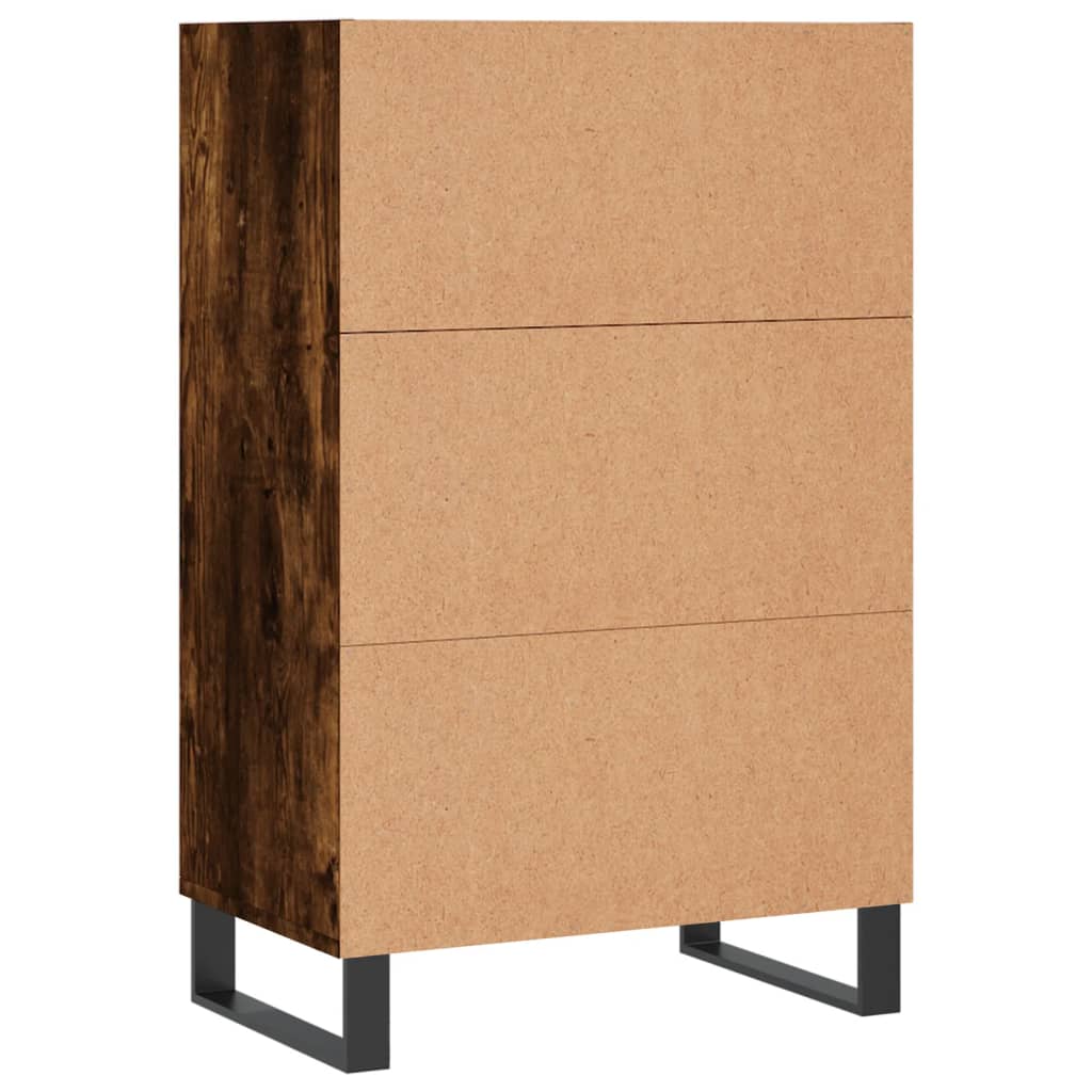 Highboard Räuchereiche 57x35x90 cm Holzwerkstoff