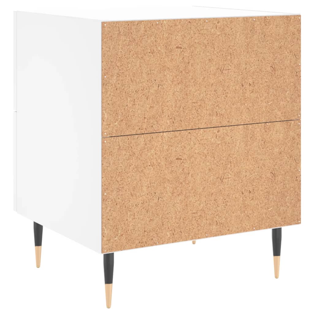 Nachttisch Weiß 40x35x47,5 cm Holzwerkstoff