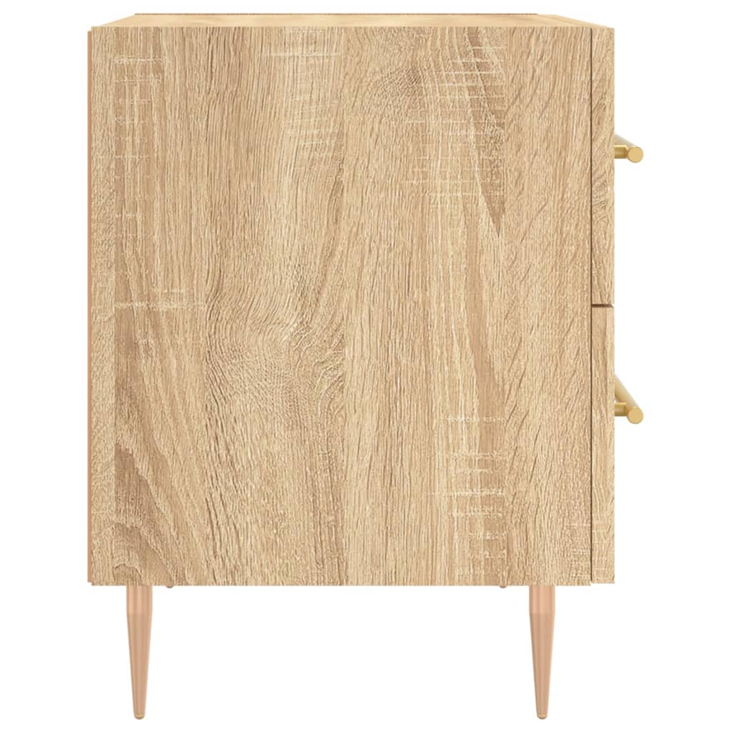 Nachttische 2 Stk. Sonoma-Eiche 40x35x47,5 cm Holzwerkstoff