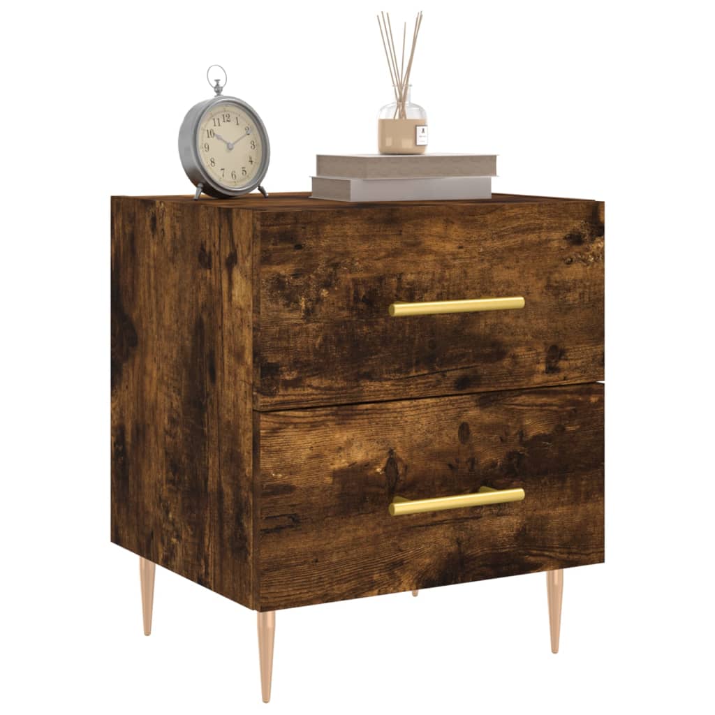 Nachttisch Räuchereiche 40x35x47,5 cm Holzwerkstoff