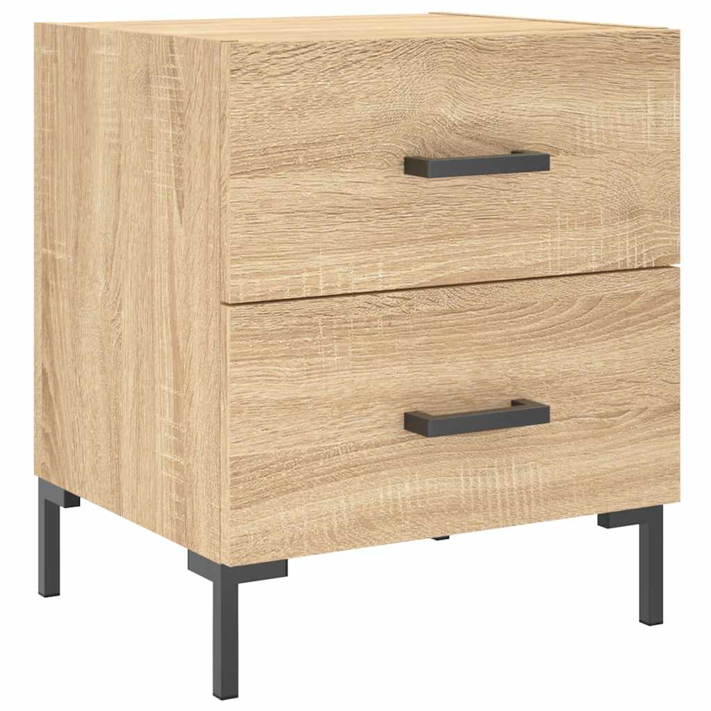 Nachttische 2 Stk. Sonoma-Eiche 40x35x47,5 cm Holzwerkstoff