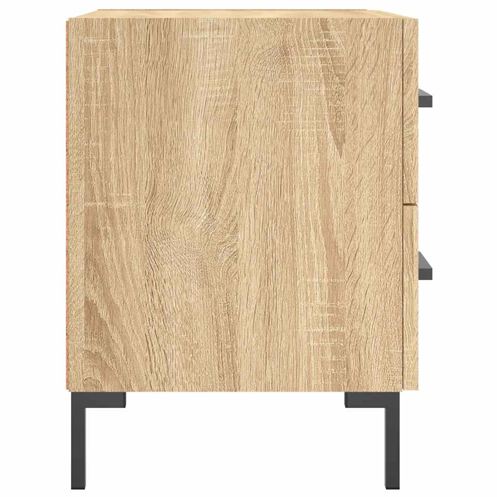 Nachttische 2 Stk. Sonoma-Eiche 40x35x47,5 cm Holzwerkstoff