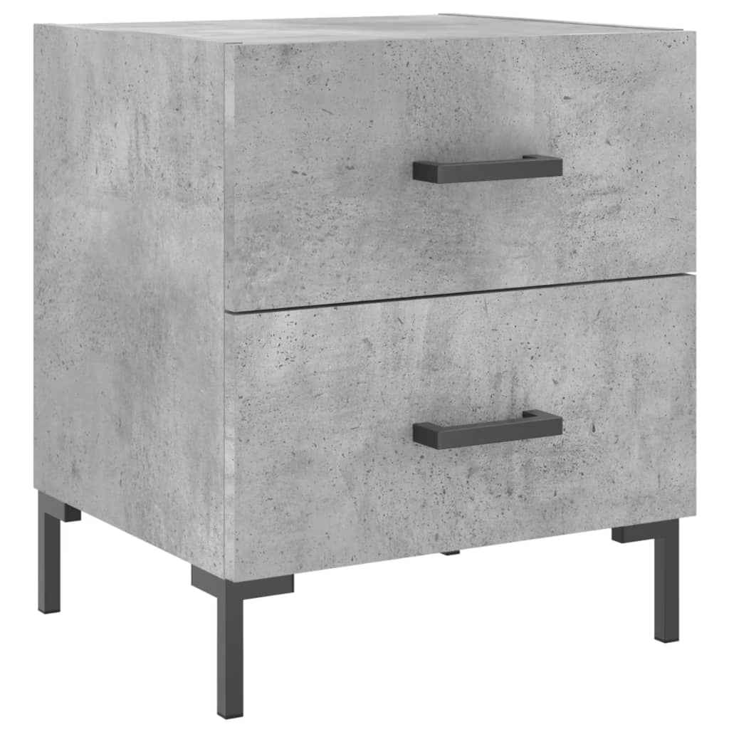 Nachttisch Betongrau 40x35x47,5 cm Holzwerkstoff