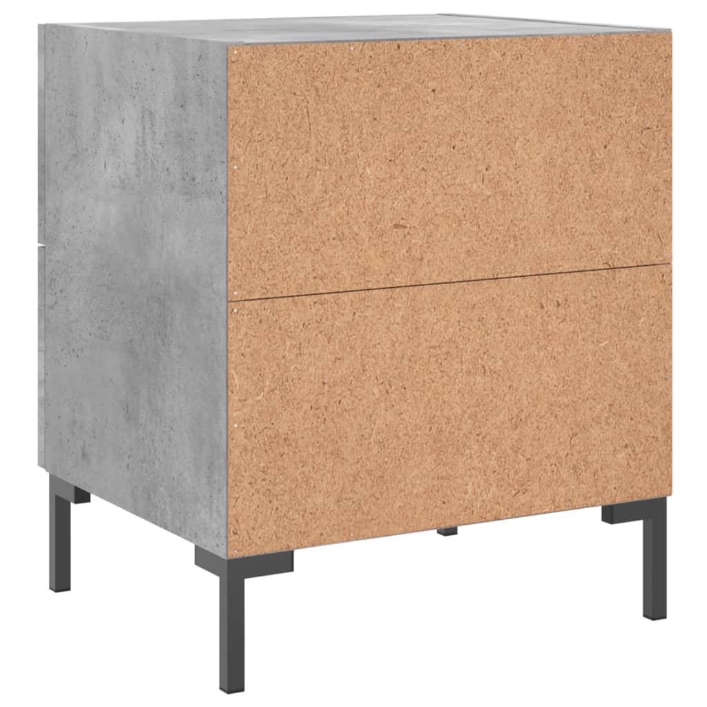 Nachttisch Betongrau 40x35x47,5 cm Holzwerkstoff