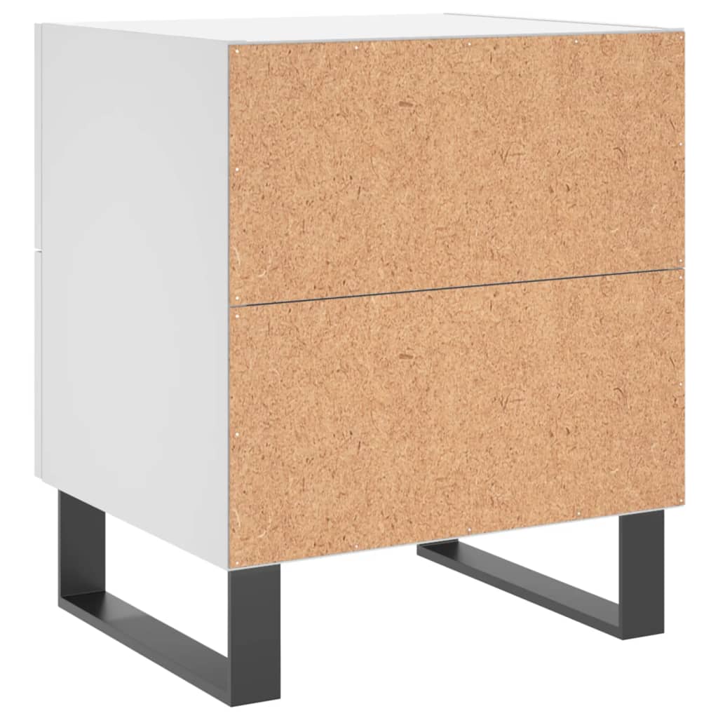 Nachttisch Weiß 40x35x47,5 cm Holzwerkstoff