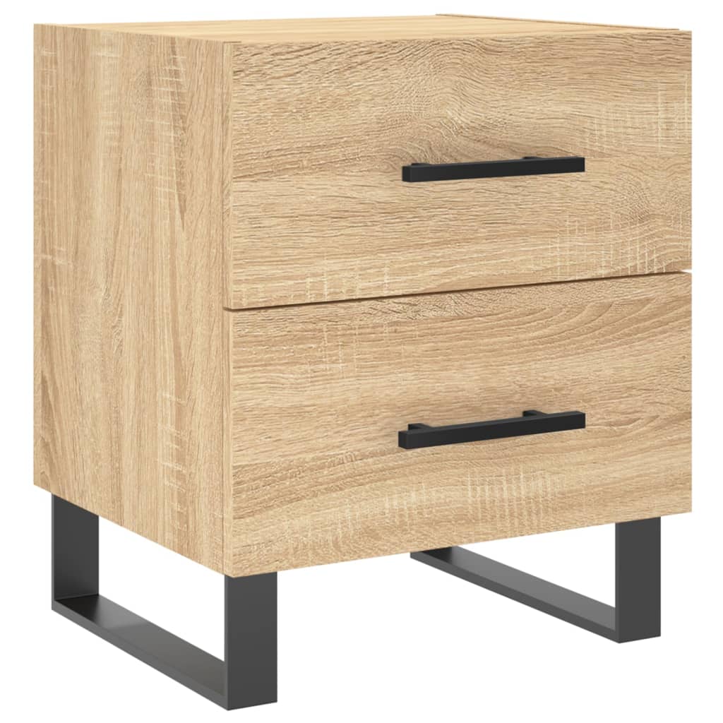 Nachttische 2 Stk. Sonoma-Eiche 40x35x47,5 cm Holzwerkstoff