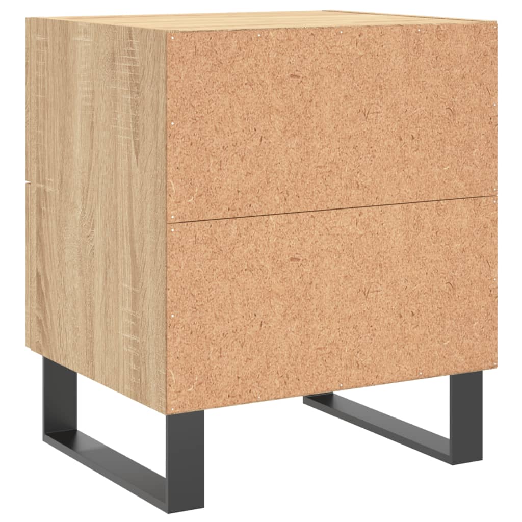 Nachttische 2 Stk. Sonoma-Eiche 40x35x47,5 cm Holzwerkstoff