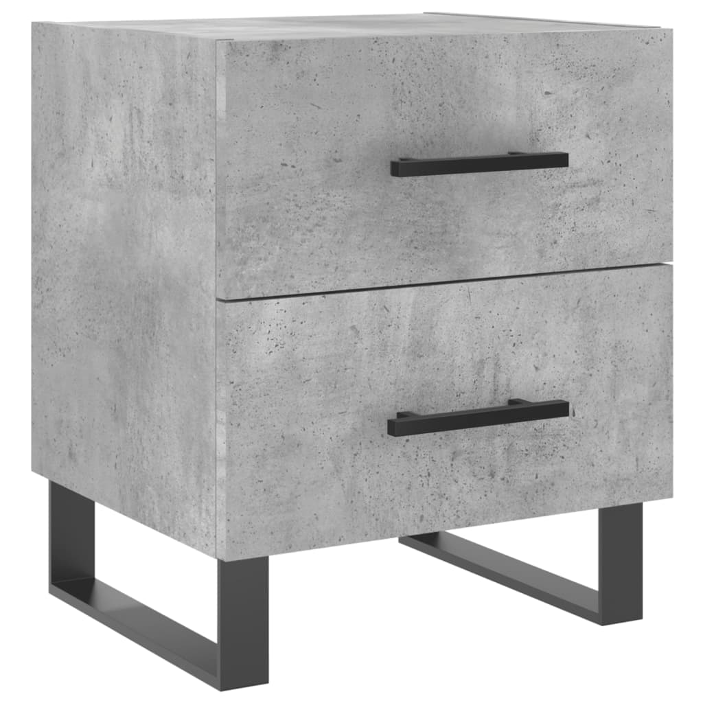 Nachttisch Betongrau 40x35x47,5 cm Holzwerkstoff
