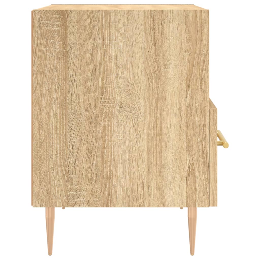 Nachttische 2 Stk. Sonoma-Eiche 40x35x47,5 cm Holzwerkstoff