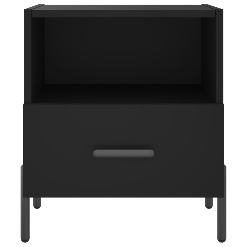 Nachttische 2 Stk. Schwarz 40x35x47,5 cm Holzwerkstoff