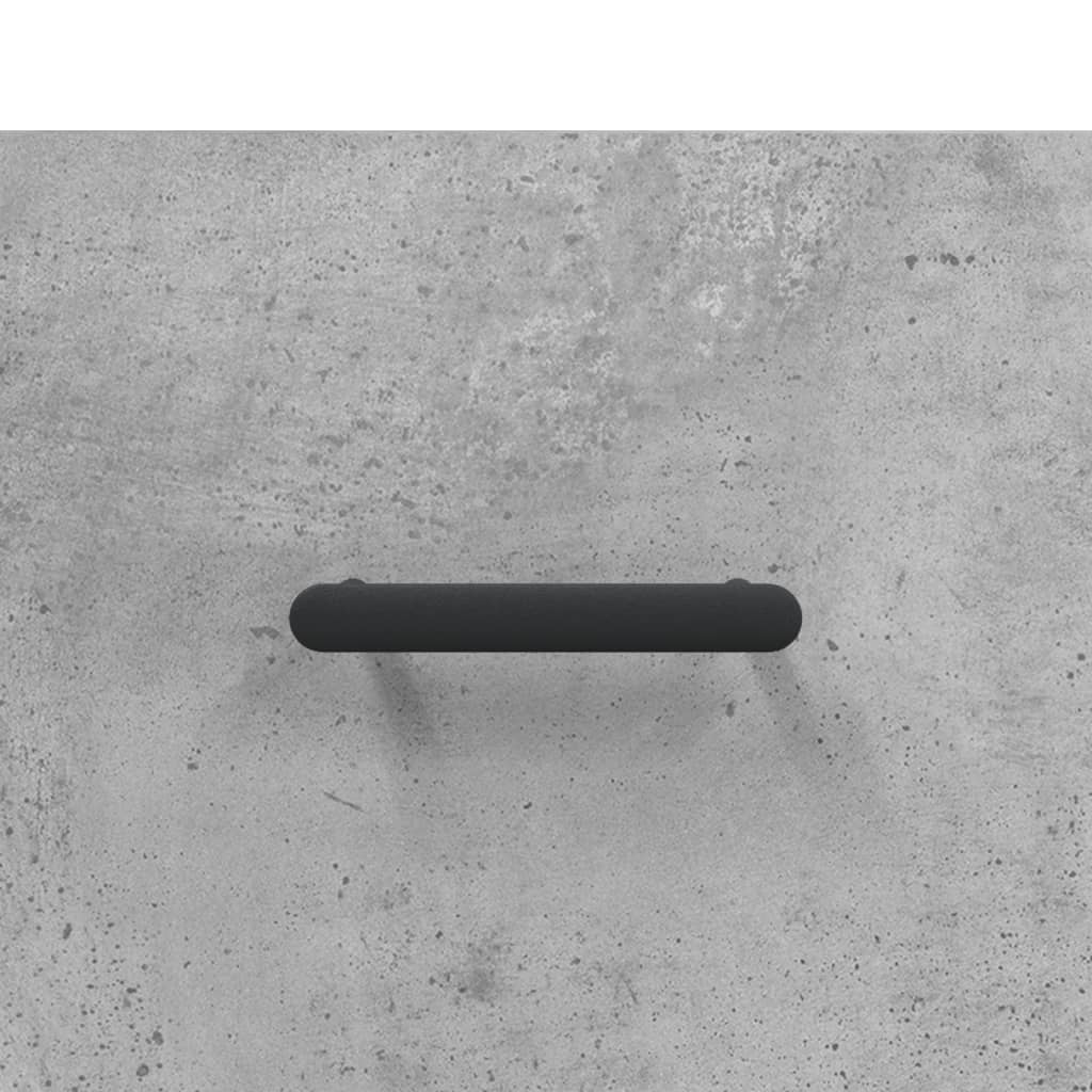 Nachttische 2 Stk. Betongrau 40x35x47,5 cm Holzwerkstoff