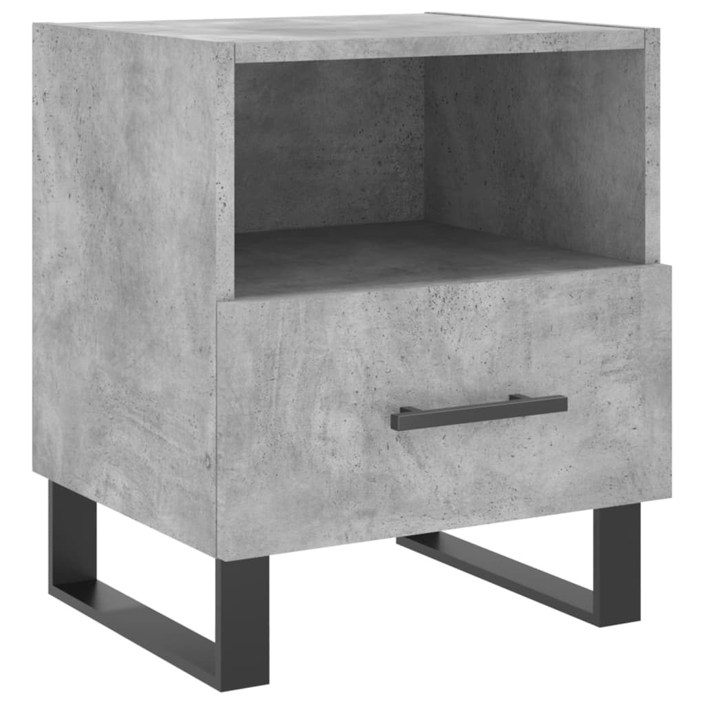 Nachttisch Betongrau 40x35x47,5 cm Holzwerkstoff