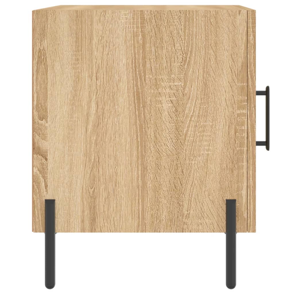 Nachttische 2 Stk. Sonoma-Eiche 40x40x50 cm Holzwerkstoff