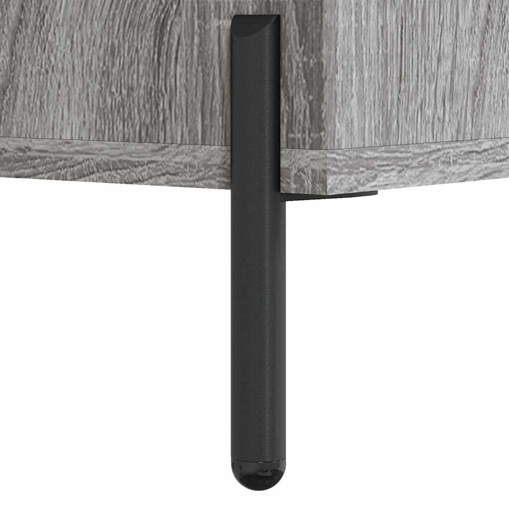 Nachttische 2 Stk. Grau Sonoma 40x40x50 cm Holzwerkstoff