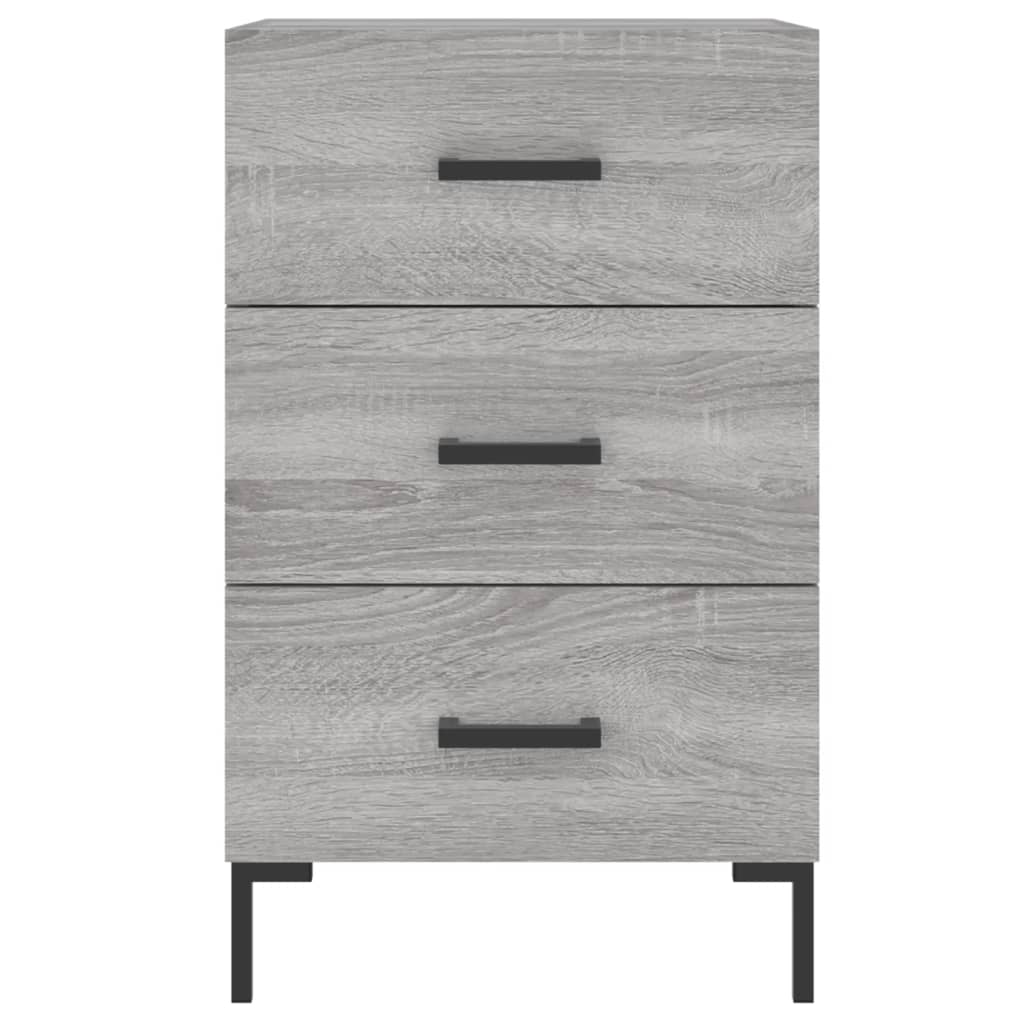 Nachttisch Grau Sonoma 40x40x66 cm Holzwerkstoff