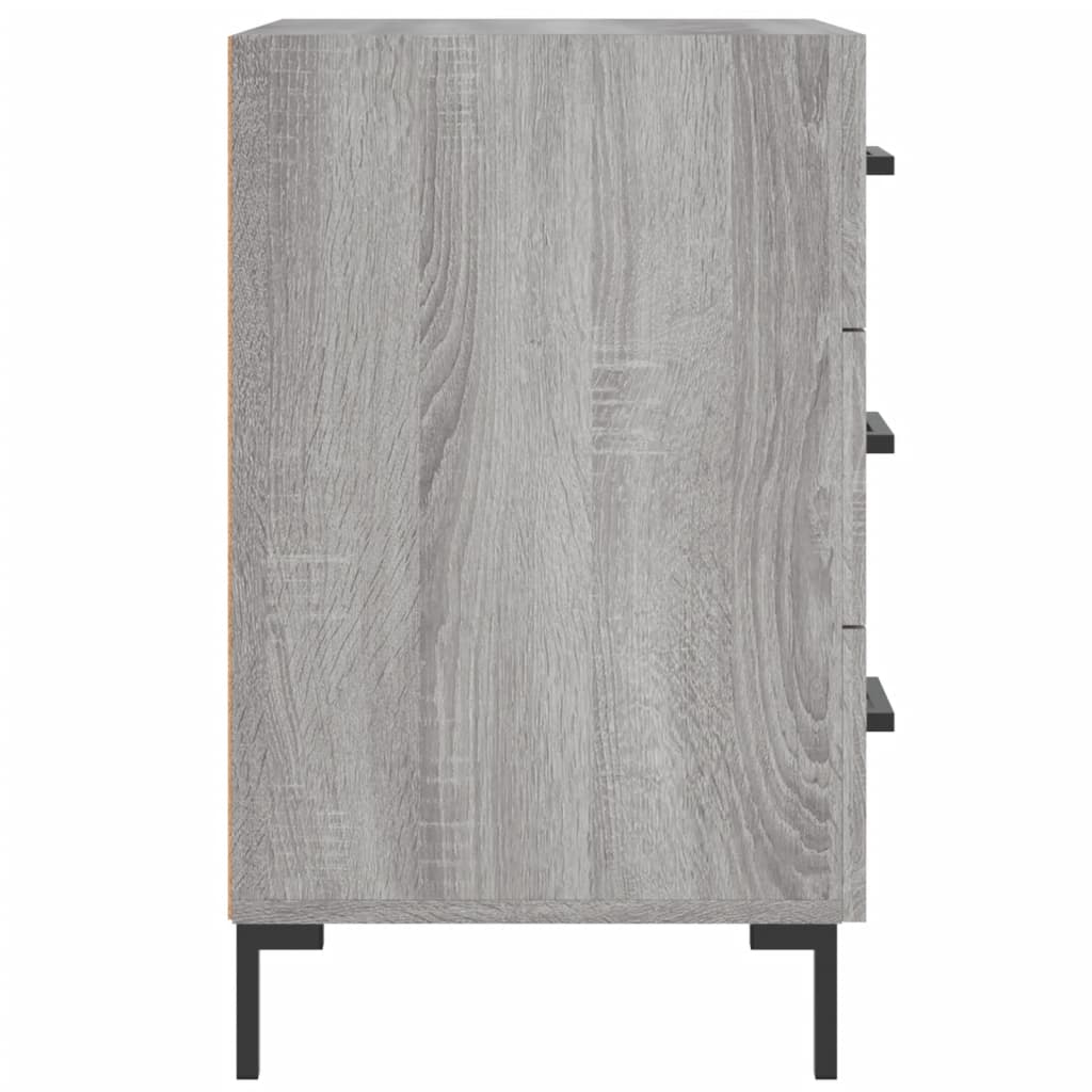 Nachttisch Grau Sonoma 40x40x66 cm Holzwerkstoff