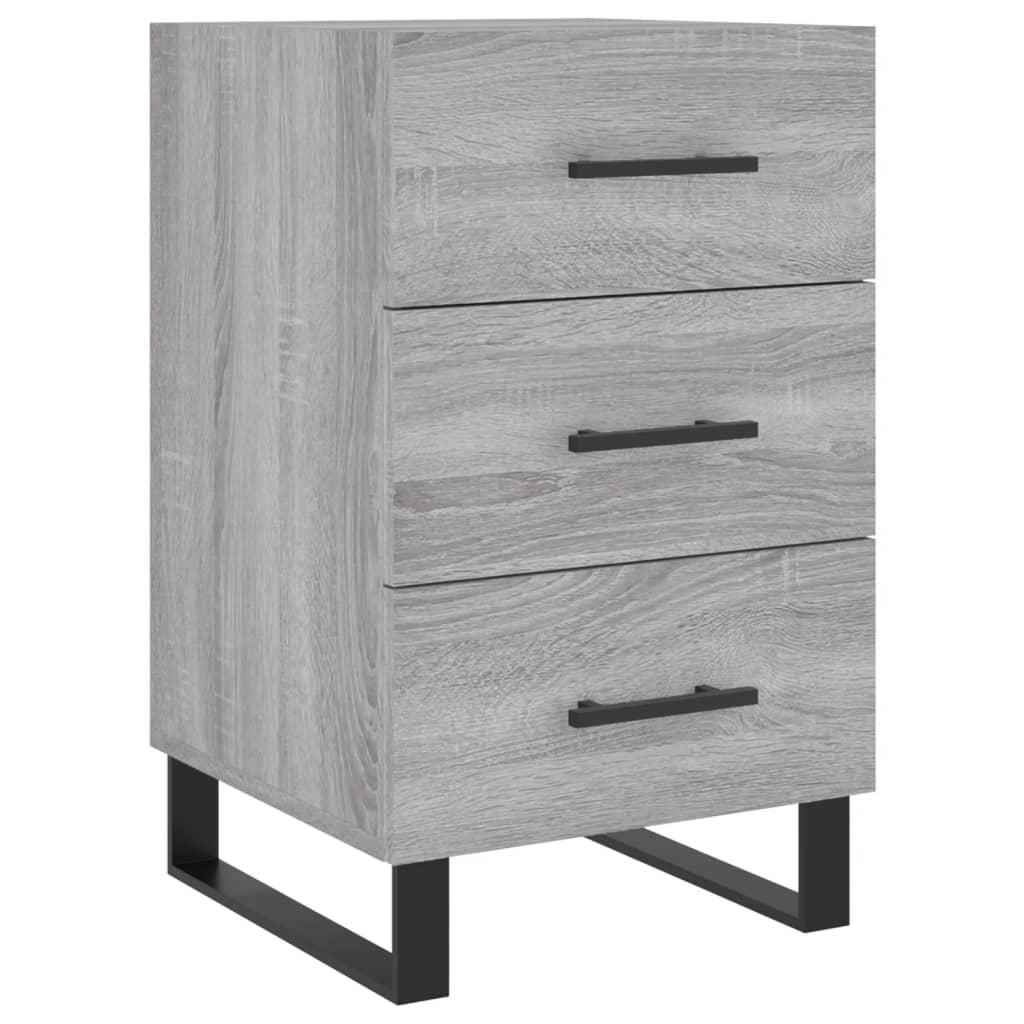 Nachttisch Grau Sonoma 40x40x66 cm Holzwerkstoff