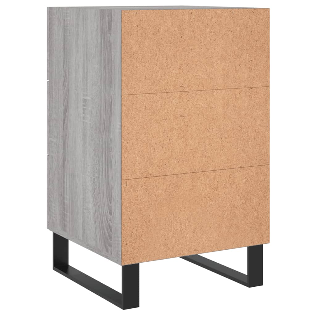 Nachttisch Grau Sonoma 40x40x66 cm Holzwerkstoff