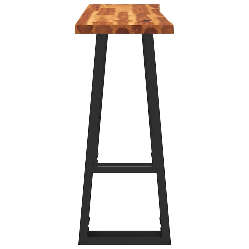 Konsolentisch Baumkante 110x35x80 cm Massivholz Akazie