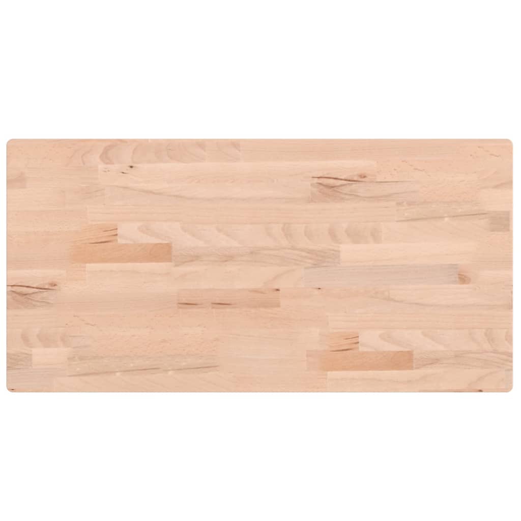 Tischplatte 80x40x2,5 cm Rechteckig Massivholz Buche