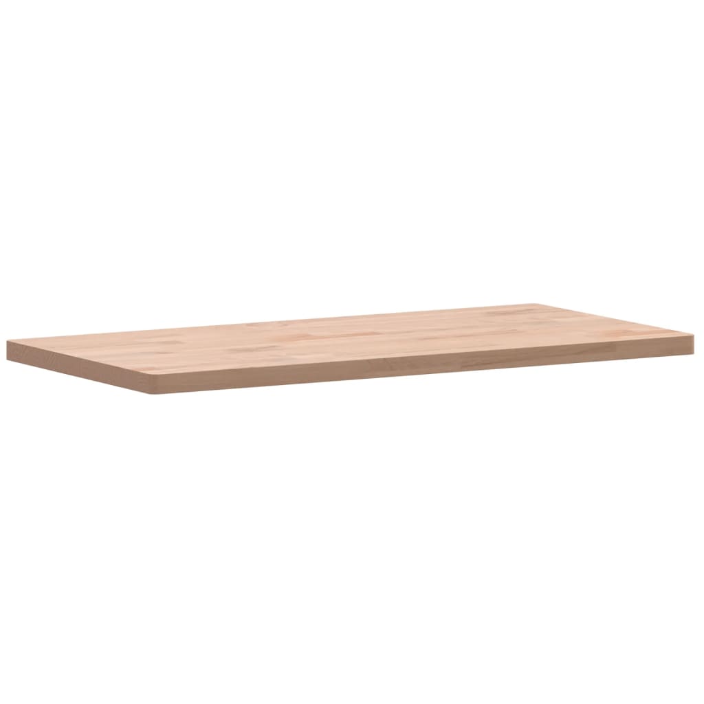 Tischplatte 80x40x2,5 cm Rechteckig Massivholz Buche