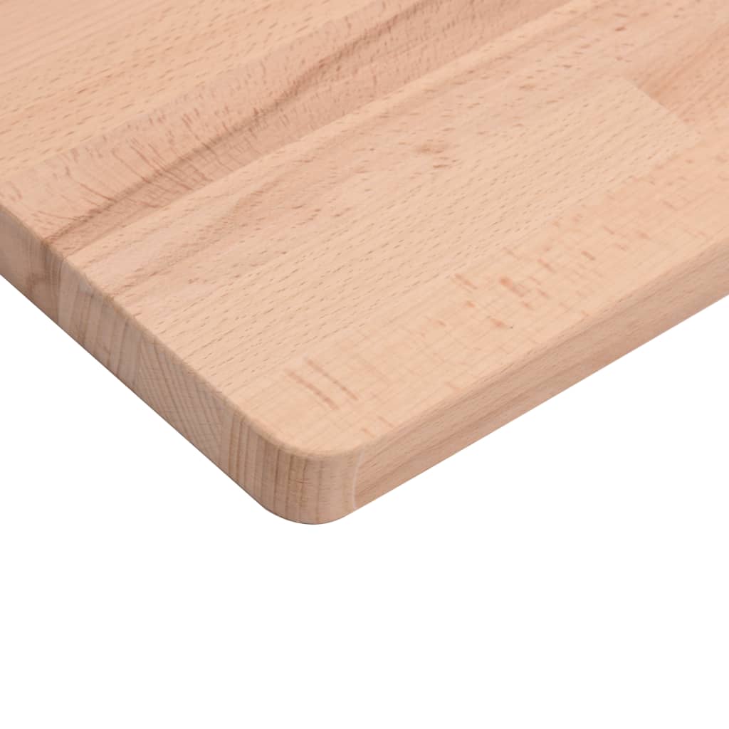 Tischplatte 80x40x2,5 cm Rechteckig Massivholz Buche