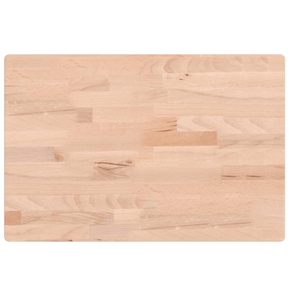 Tischplatte 60x40x4 cm Rechteckig Massivholz Buche
