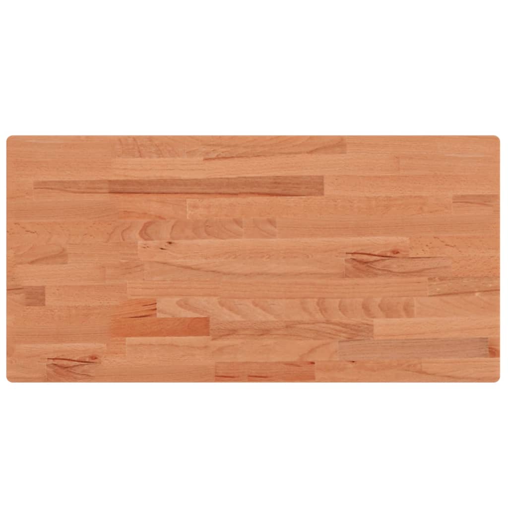 Tischplatte 100x50x1,5 cm Rechteckig Massivholz Buche