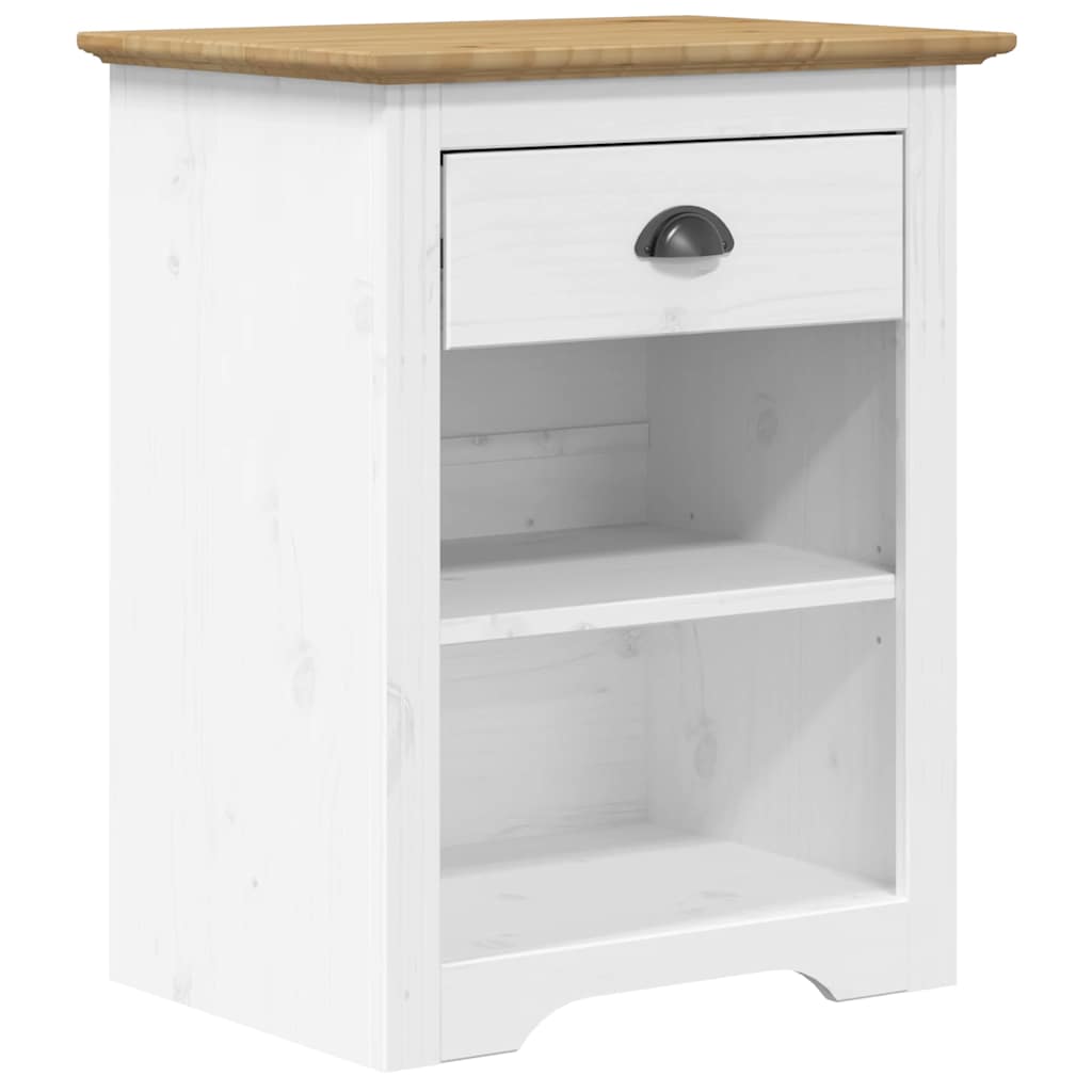 Nachttisch BODO Braun 53x38,5x67 cm Massivholz Kiefer