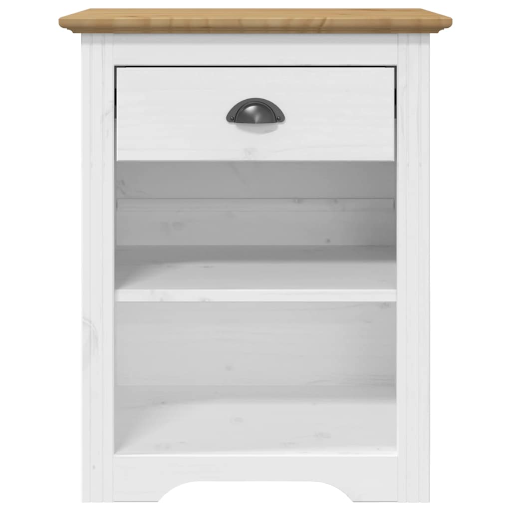 Nachttisch BODO Braun 53x38,5x67 cm Massivholz Kiefer