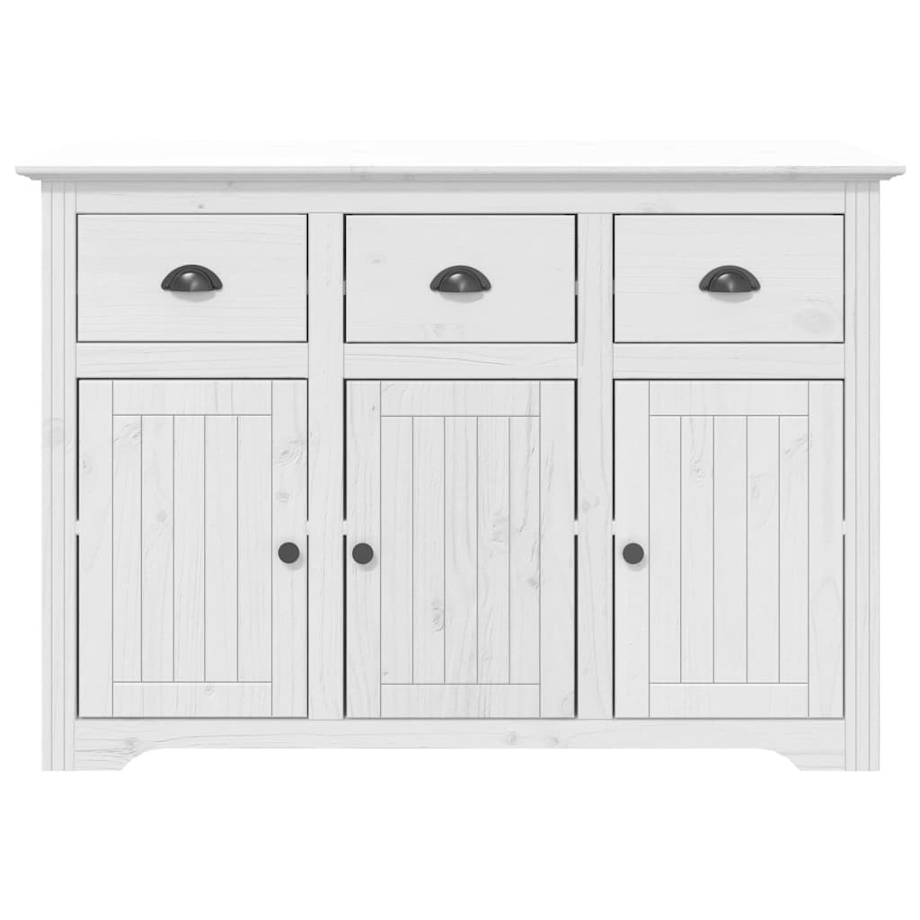 Sideboard BODO Weiß 115,5x44x80 cm Massivholz Kiefer