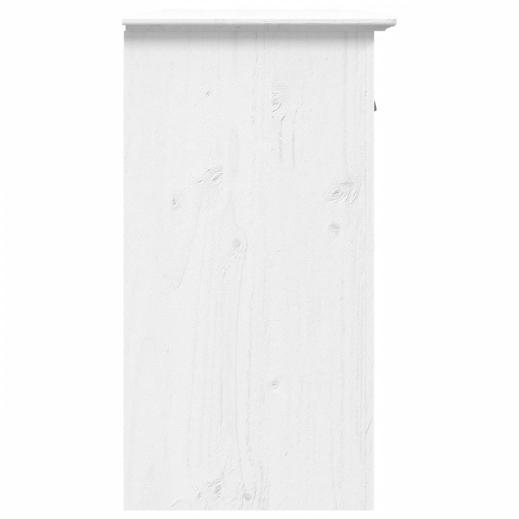 Sideboard BODO Weiß 115,5x44x80 cm Massivholz Kiefer