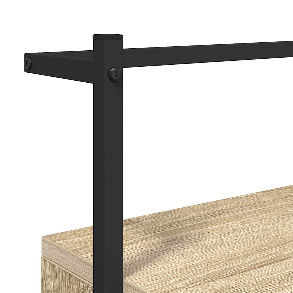 Wand-Nachttisch Sonoma-Eiche 35x30x51 cm Holzwerkstoff