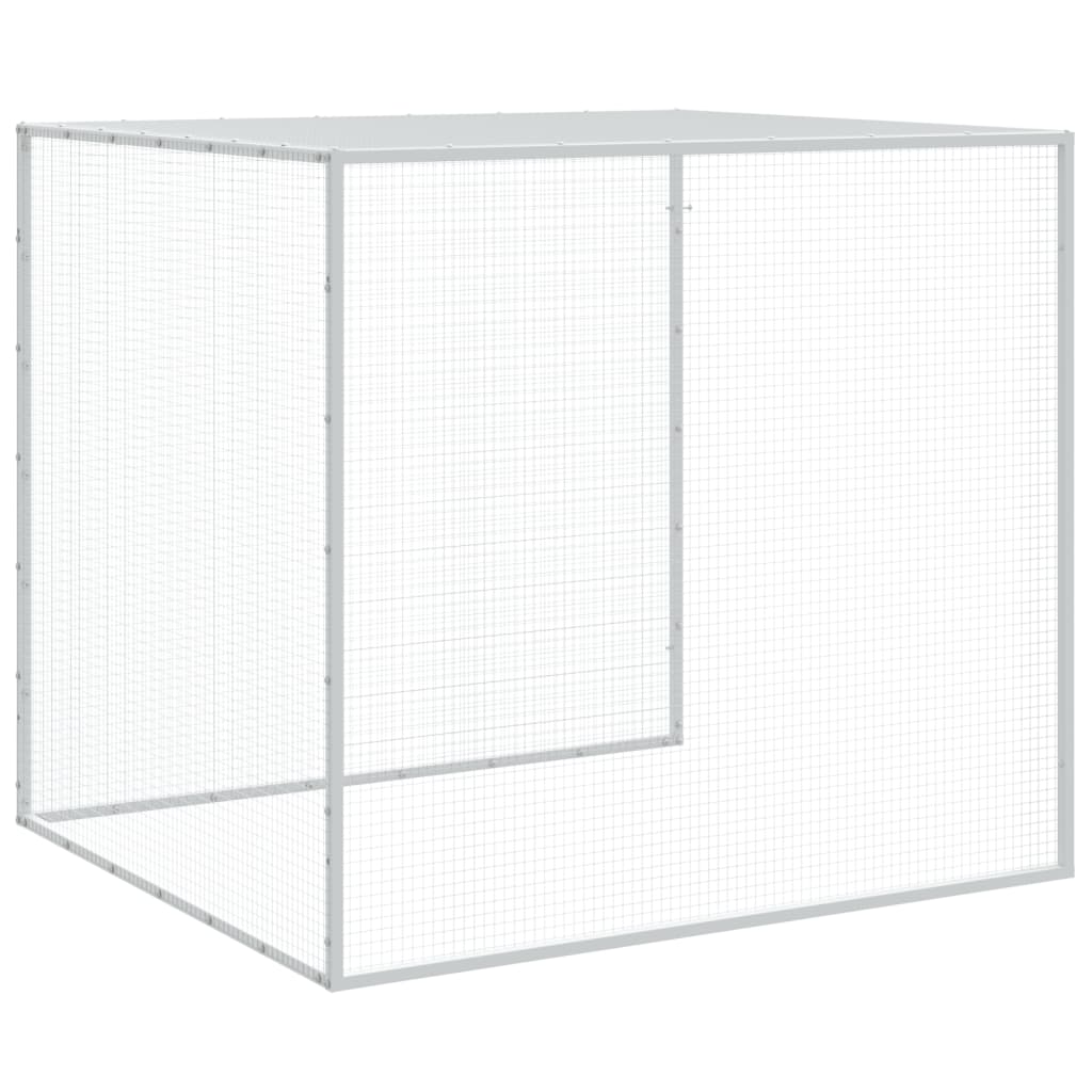 Hühnerkäfig mit Dach Anthrazit 803x98x90 cm Verzinkter Stahl