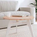 Tischplatte Ø60x1,5 cm Rund Massivholz Buche