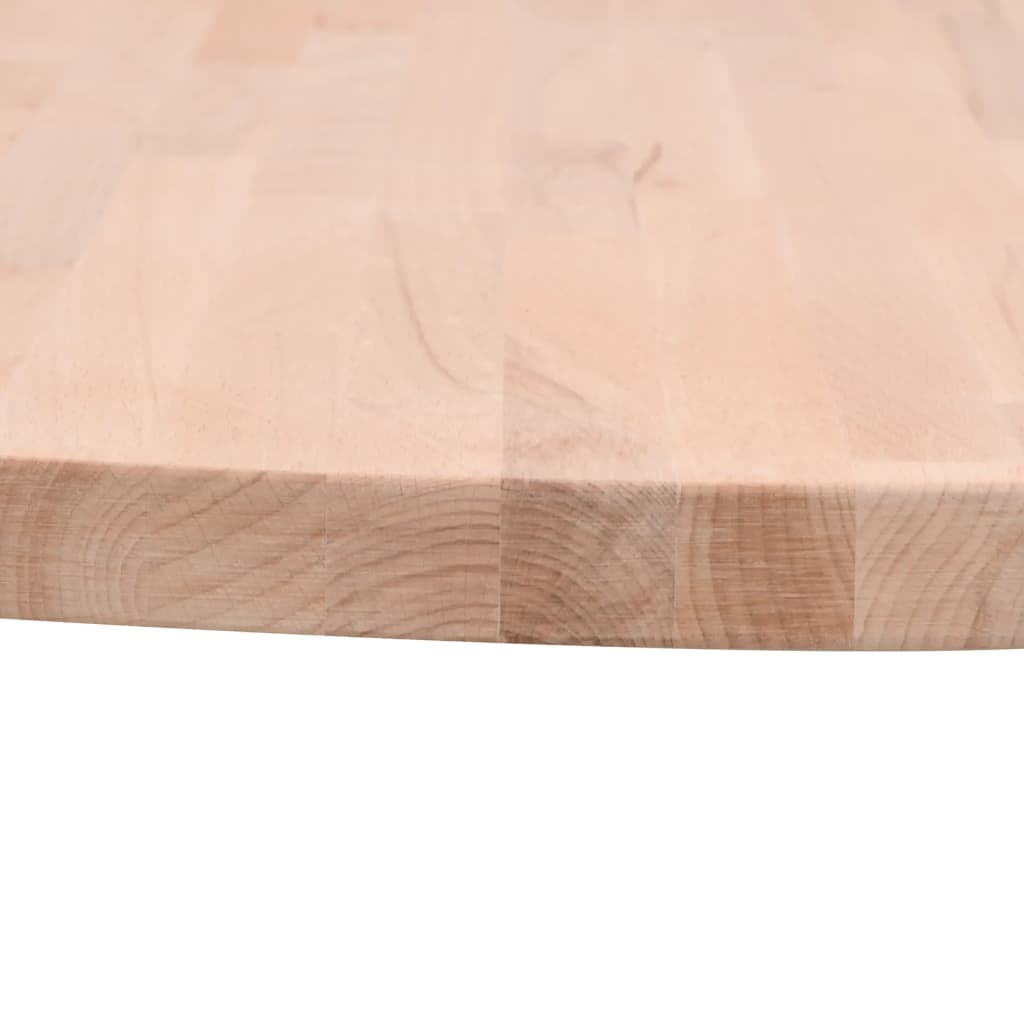 Tischplatte Ø70x1,5 cm Rund Massivholz Buche